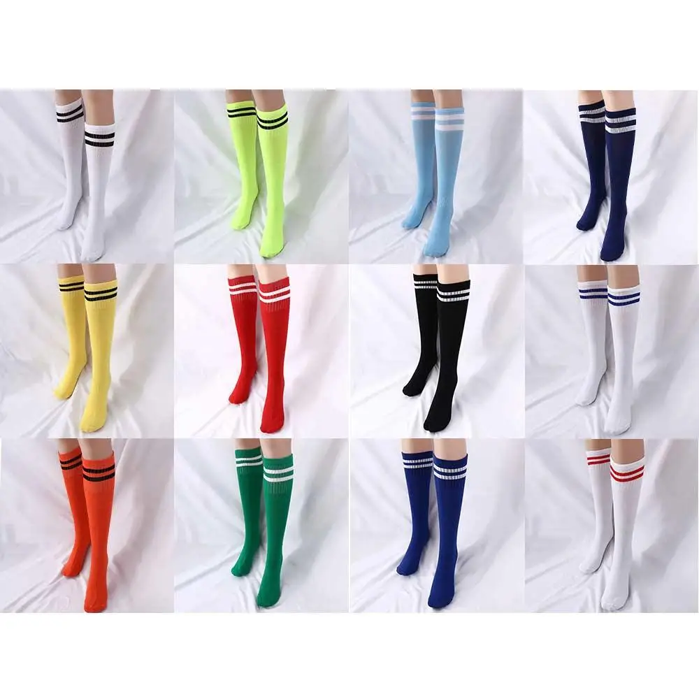 Medias de compresión para niños, calcetines largos multicolores a rayas para niños, calcetines largos de fútbol, calcetines deportivos, calcetines por encima de la rodilla de fútbol - imagen 5