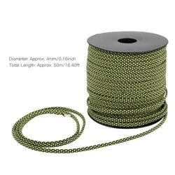 Paracord de poliéster duradero, 7 hebras centrales, cuerda de paracaídas resistente a los rayos UV, cordón trenzado de 4MM de espesor, atado de rescate