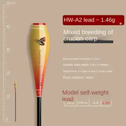 2 uds flotadores de pesca internos cuerpo compuesto Nano plástico Bobbers flotador cuerpo parte inferior aparejos plástico Bobbers pesca flotadores parte