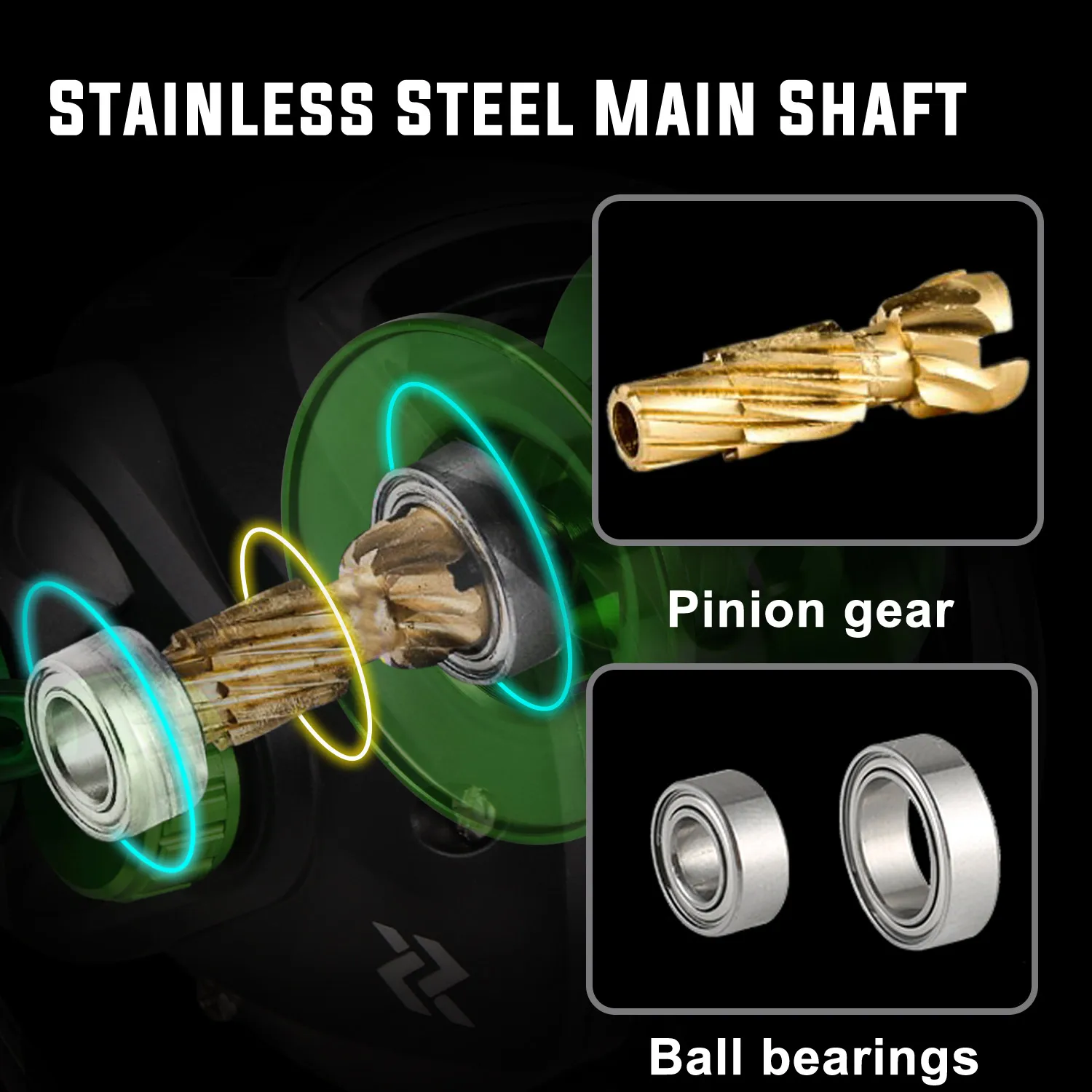 Carrete de Pesca Sougayilang 7,2: 1 relación de engranaje arrastre máximo 10kg carrete de Baitcasting con carrete de aluminio para Pesca de agua dulce Luya - imagen 5