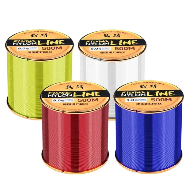 Línea De Pesca De nailon superfuerte, 500m, Tippet, resistente al desgaste, telescópica - imagen 4