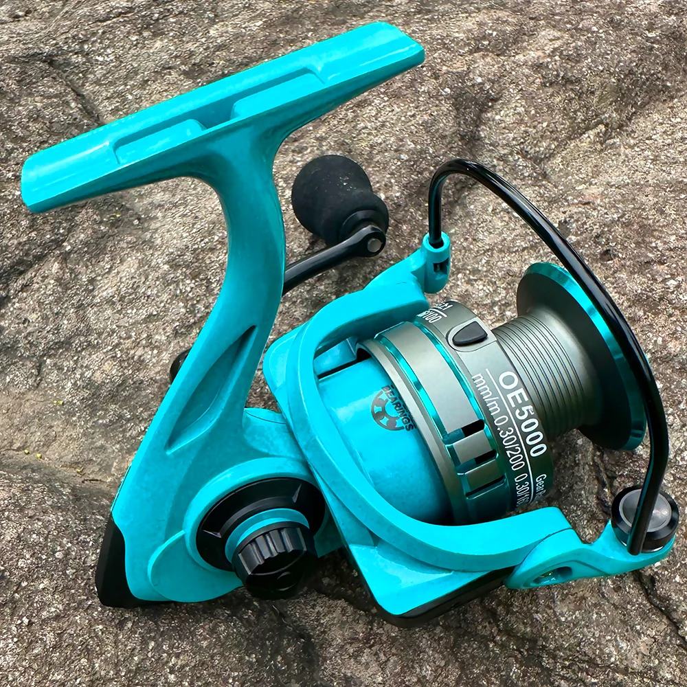 Carretes giratorios ultraligeros serie OE 2000-7000 de alta velocidad 5,2: 1 carrete de pesca de carpa copa de línea de Metal para lubina/trote/peche/carpa - imagen 5