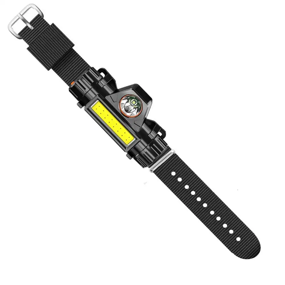 Luz LED blanca portátil, correa de pulsera, ciclismo nocturno, correr, lámpara de pesca, pulsera, lámpara de pulsera USB - imagen 4