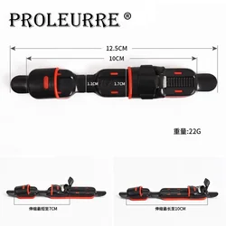 Varillas de Clip para asiento de carrete de Metal rojo, con almohadilla de goma, rueda de pesca, accesorios de herramientas de pesca, 1 ud.