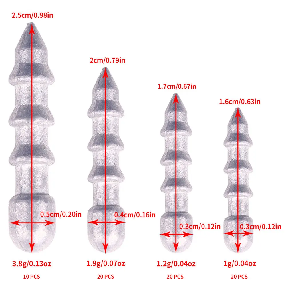 Juego de pesas de pesca de plomo dividido, Kit de plomos de plomo de 0,5g-10g con caja de aparejos redonda para carpa de agua dulce, 105/70/29 Uds. - imagen 5