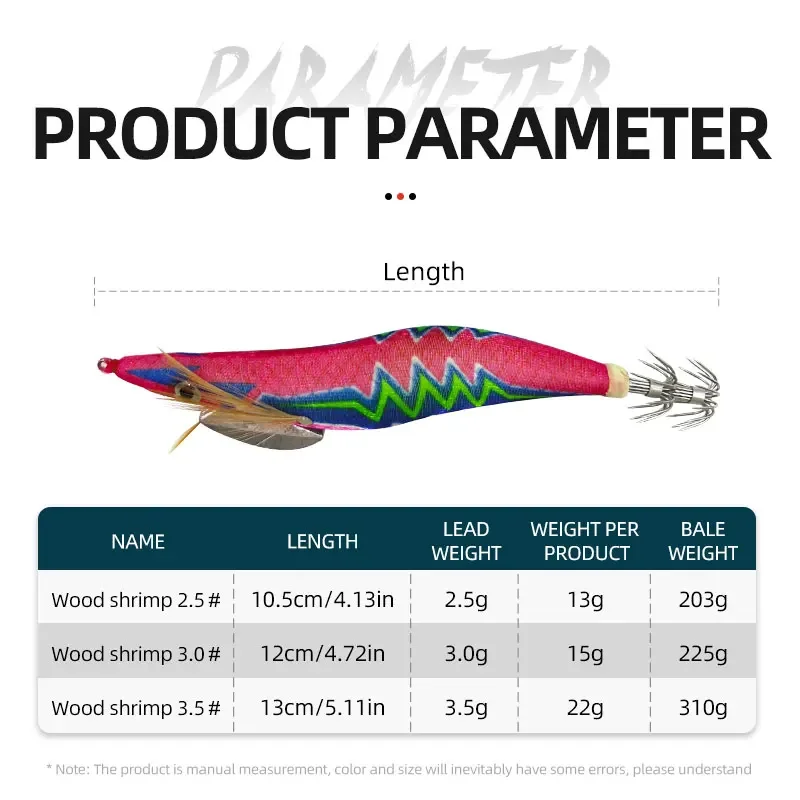 10 unids/bolsa plantilla de calamar que brilla en la oscuridad luminosa nuevo estilo señuelo de pesca plantillas de calamar luminosas con 2,5 # ,3.0 # ,3.5 #   Cebo de pesca con anzuelo - imagen 5