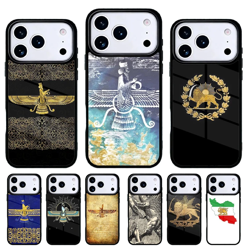 Funda Ahura Mazda Imperio Persa para iPhone 17 Air 16e 15 Pro Max