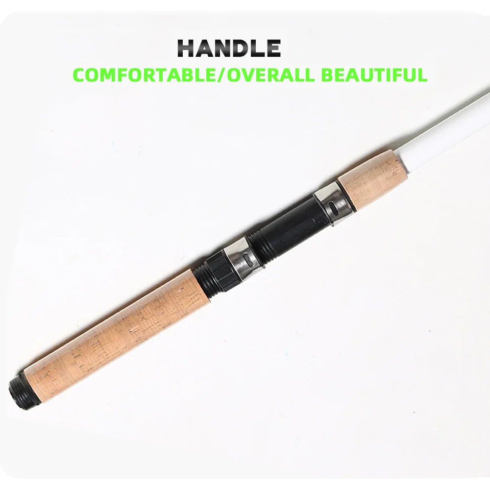BAKAWA-caña de pescar telescópica de mar, Stock transparente, fibra giratoria/FRP, alimentador de carpa, 2,1 M, 2,4 M, 2,7 M, 3,0 M, 3,6 M - imagen 4