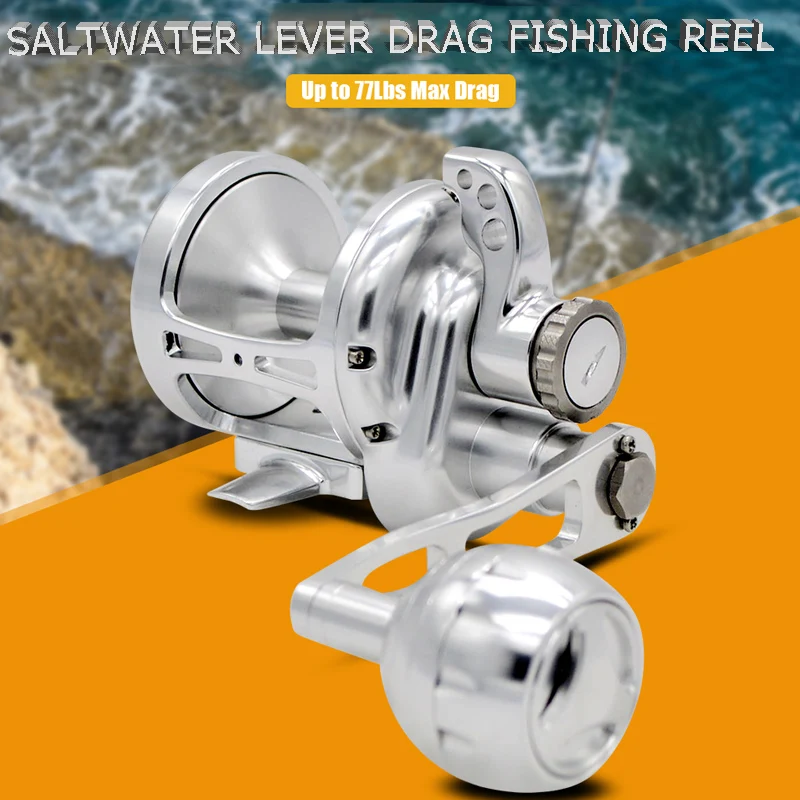 Topline slow jigging reel 1000series Fishing Jigging Reel CNC Aluminum right/left hand reel overhead jigging - imagen 4