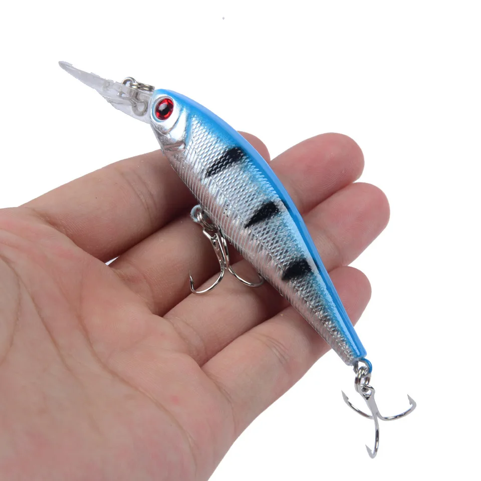 Señuelos de Pesca de pececillos, cebo Artificial flotante de plástico duro, Crankbait, Wobblers, aparejos de pesca de carpa, Isca, 10cm/9,4g, 1 pieza - imagen 3