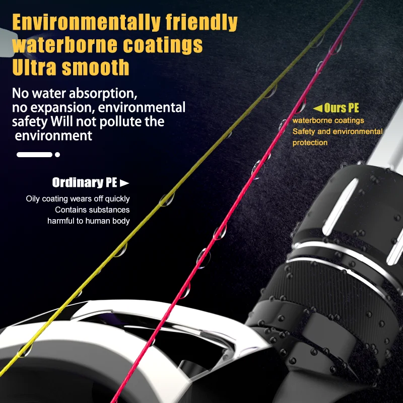 ZUKIBO-sedal de PE multifilamento Multicolor de 1000M, sedal de pesca trenzado de 8 hebras japonés, línea principal de agua salada para Surfcasting de alta calidad - imagen 5