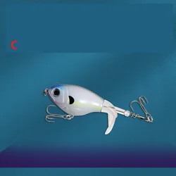 6 uds 16,5g y 6g cebo duro Artificial Tractor hélice flotante señuelos cola giratoria cola giratoria dura y suave