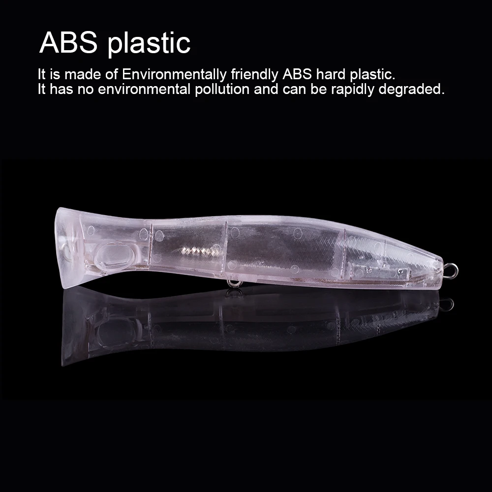 Hanlin-cebos de pesca flotantes de plástico, aparejos en blanco, 2/5 piezas, gran tamaño, 20cm, 103g - imagen 5