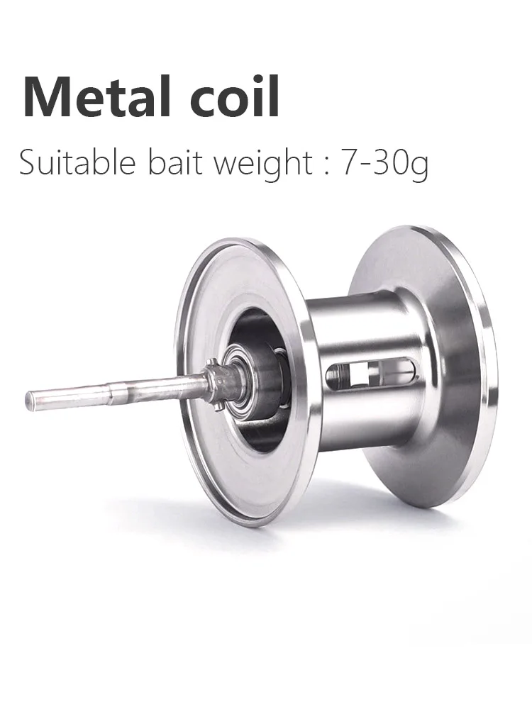 Carrete de Baitcast serie CD2000, señuelo 5 + 1BB, carrete de Metal, arrastre máximo 6KG, con alarma, carrete de pesca Universal - imagen 3