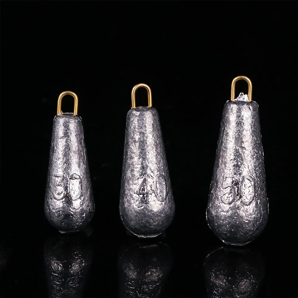 Cebo de hundimiento rápido, aparejos sólidos, plomo, cuentas de pesca, equipo de pesca, plomos - imagen 2