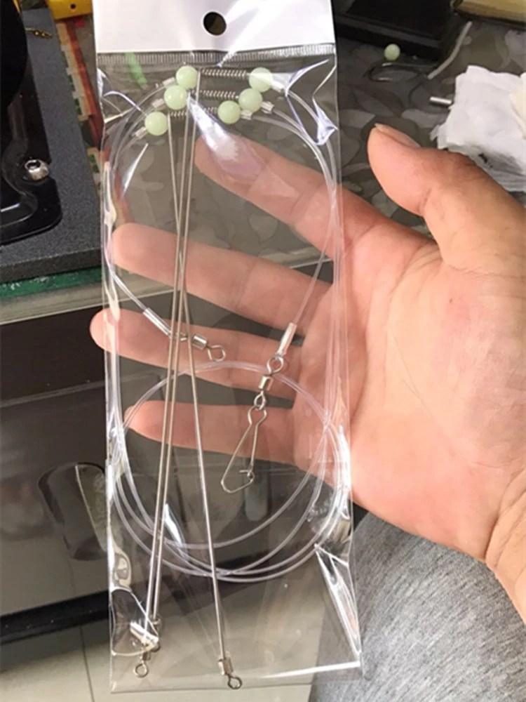 Brazo de pesca de acero inoxidable con antienredos, aparejo de pesca de mar, conector giratorio de caña larga de alambre duro, 30 piezas - imagen 5