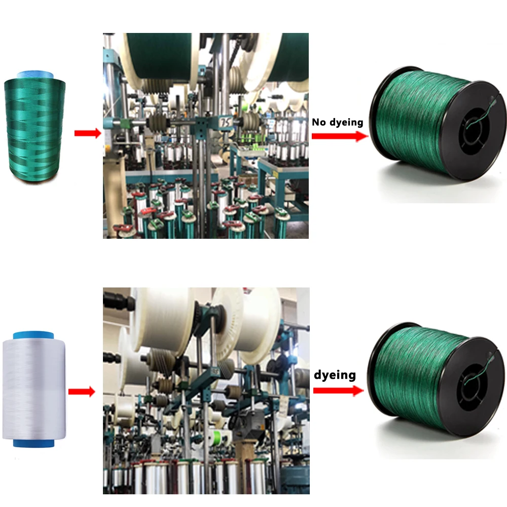 Warknife-sedal de pesca de 8 hebras, hilo trenzado de PE para pesca de 6-100 libras, hilo de alambre para peces, 300 M - imagen 4