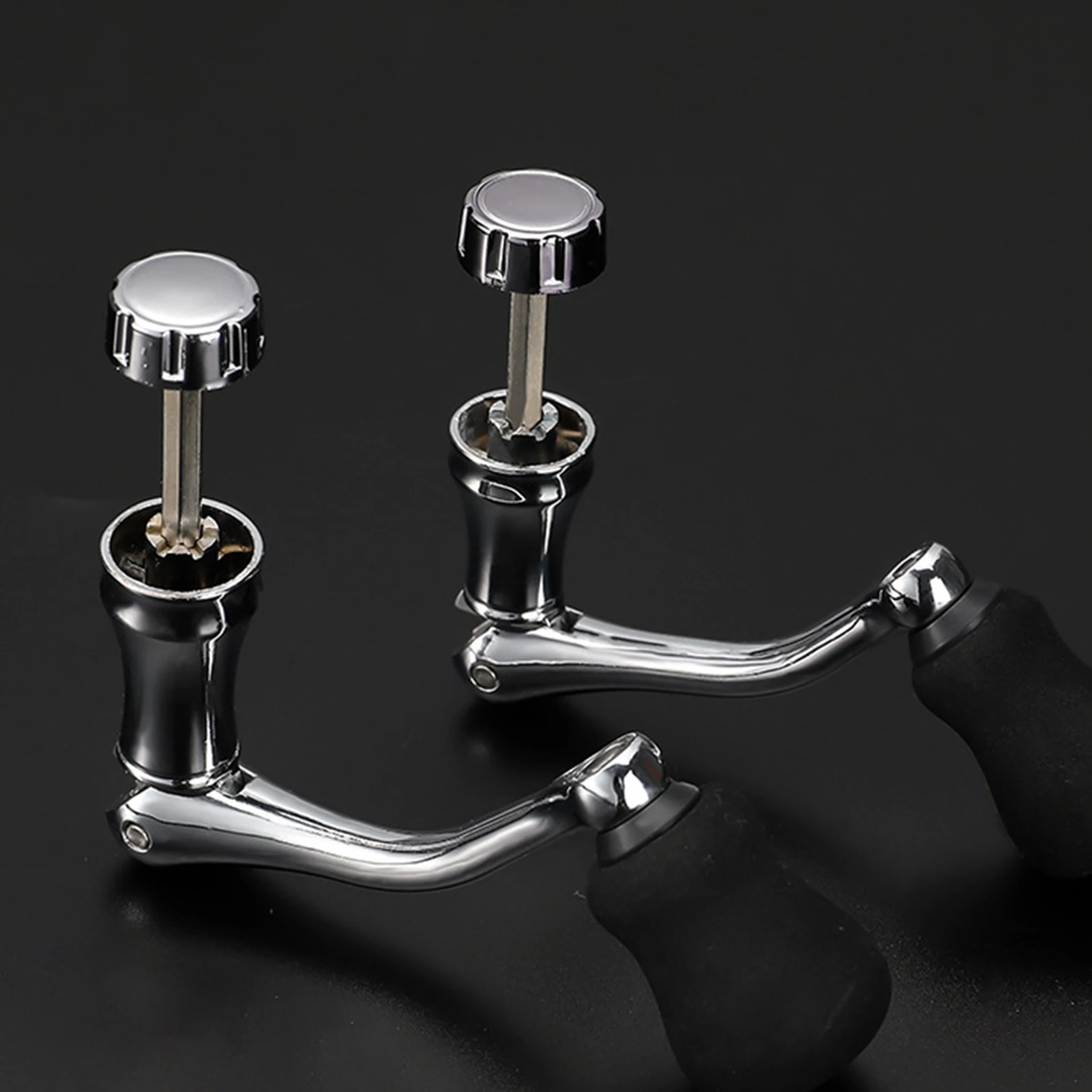 Carrete de pesca giratorio de Metal S/M/L, manivela de carrete giratorio de acero inoxidable, perilla de cambio, carrete de pesca, accesorios - imagen 4