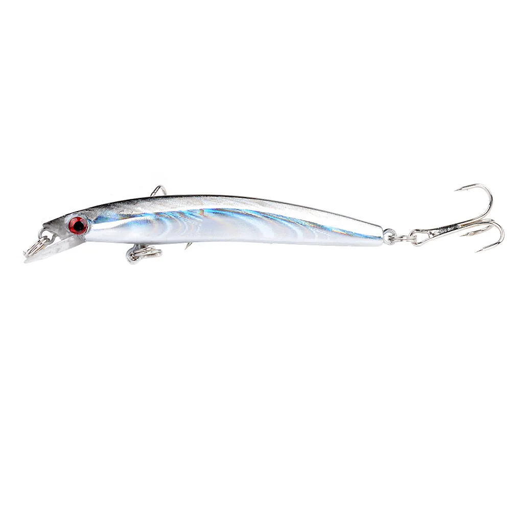 Minnow flotante para lubina - señuelo topwater con ojos 3D realistas - imagen 3