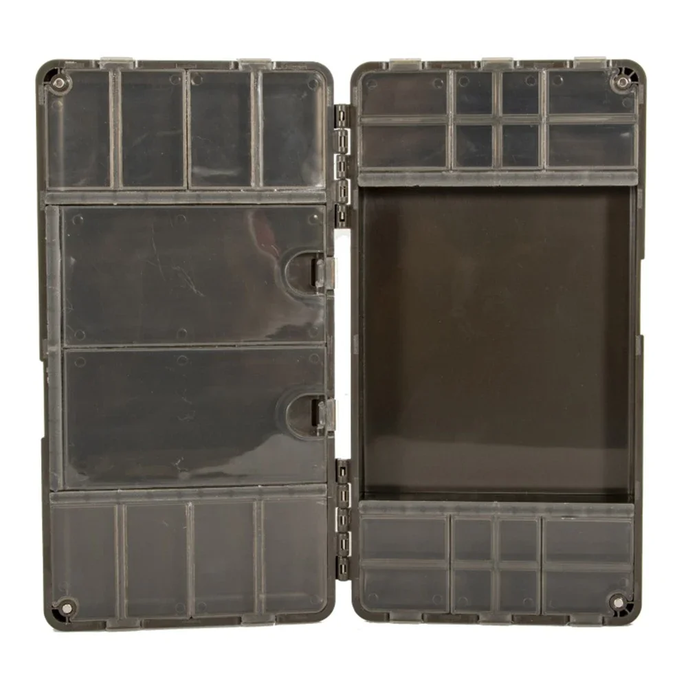 Caja organizadora de pesca de carpa, caja de almacenamiento de aparejos de pesca con mosca portátil, compartimentos magnéticos multiusos, accesorios de equipo de pesca - imagen 5
