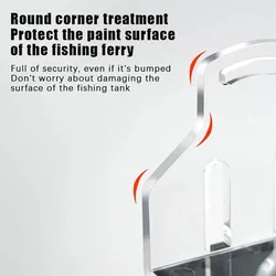 Soporte acrílico antideslizante para carretes de pesca