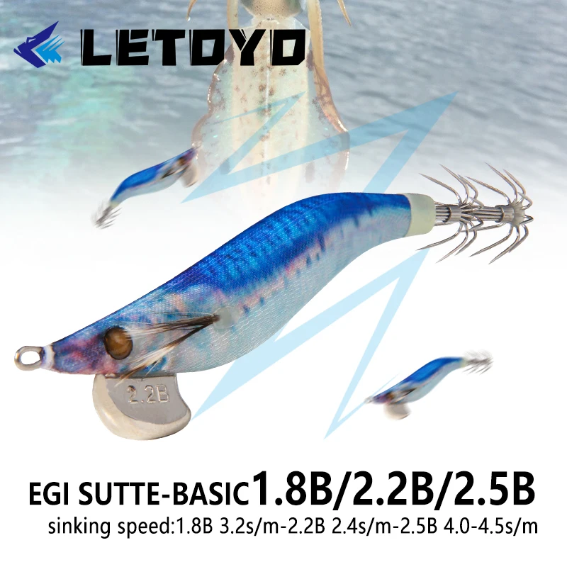 LETOYO Mini Egi Luminoso – Señuelo para calamar, sepia y pulpo - imagen 5