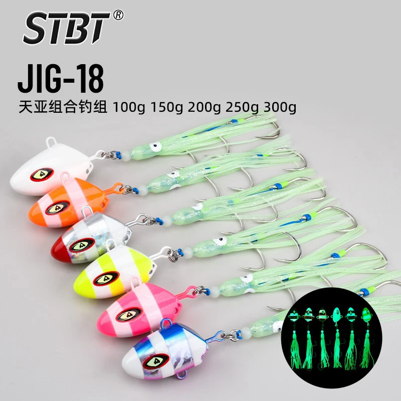 Gancho de cabeza de plantilla de Metal 100g150g200g250g300g Kabura Bullet calamar señuelo ganchos de asistencia hundimiento Jigging señuelo Bottomship Marlin Inchiku - imagen 2