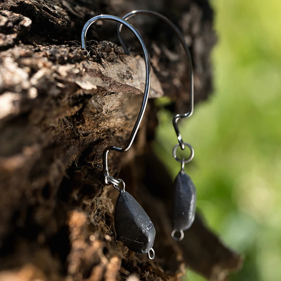 Señuelo de pesca de texas, anzuelo de cabeza cruzada, 5 piezas, 3,5-14g, anzuelo de manivela reforzado, anzuelos de lubina - imagen 3