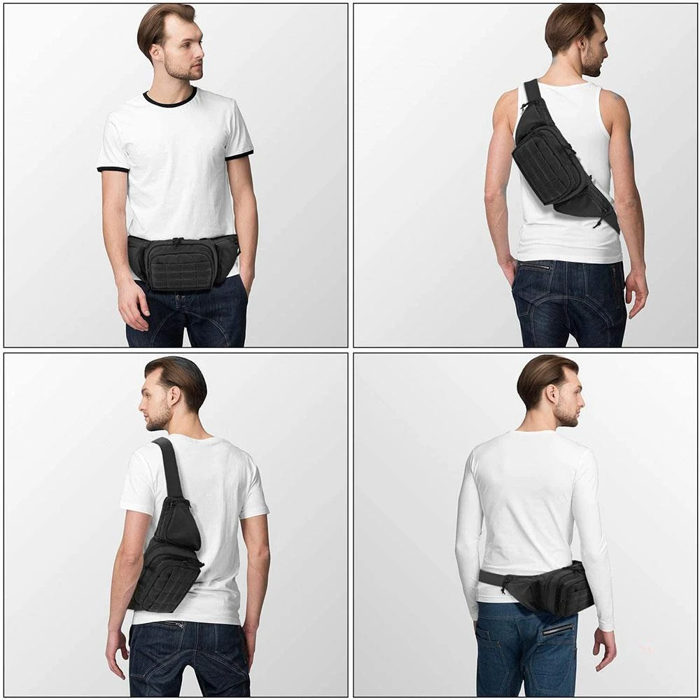 Riñonera táctica para pistola, accesorio compatible con Glock K Ruger S & W M & P Shield, Taurus Sig Sauer Springfield Beretta Kimber Walther, novedad - imagen 4