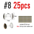 25pcs  Size 8