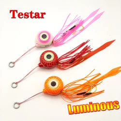 Testar Tenya luminoso 60g 80g Glow Kabura plantilla de mar costera Madai barco señuelo de Pesca falda de goma Tai para pargo deslizante Pesca
