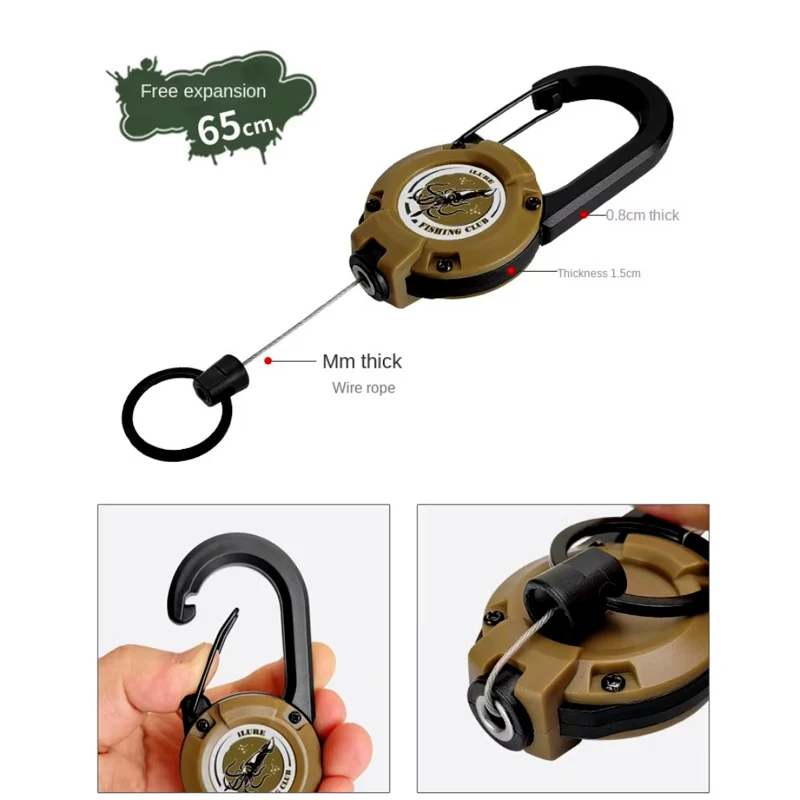 Gorros de anzuelo de calamar y mosquetón, accesorios de pesca, Protector de cebo, señuelo de calamar, anzuelos de paraguas, aparejos de pesca - imagen 3