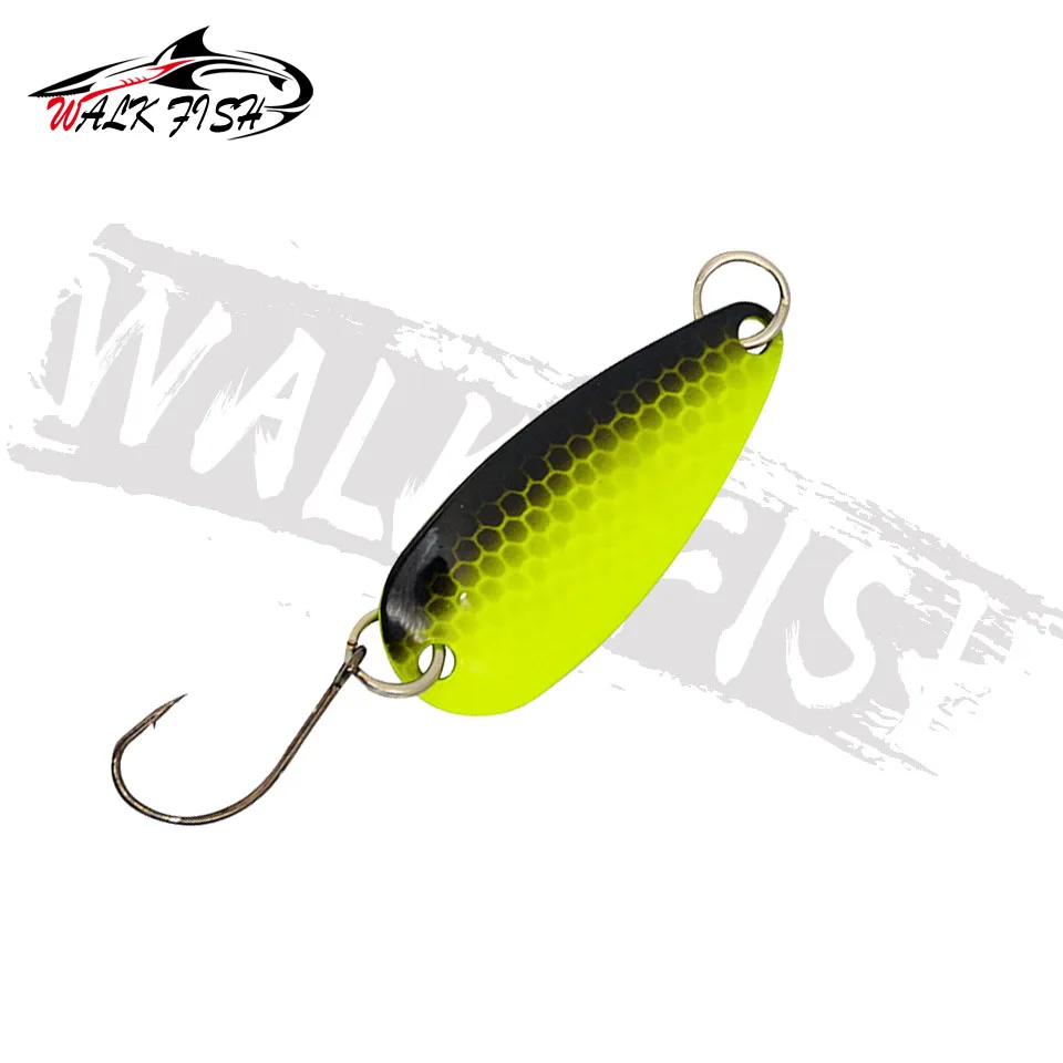 WALK FISH-señuelo de pesca giratorio, 1 unidad, 40mm, 3,5g, cuchara de pesca, señuelo de trucha, Wobblers, cebo giratorio, cebo duro - imagen 2