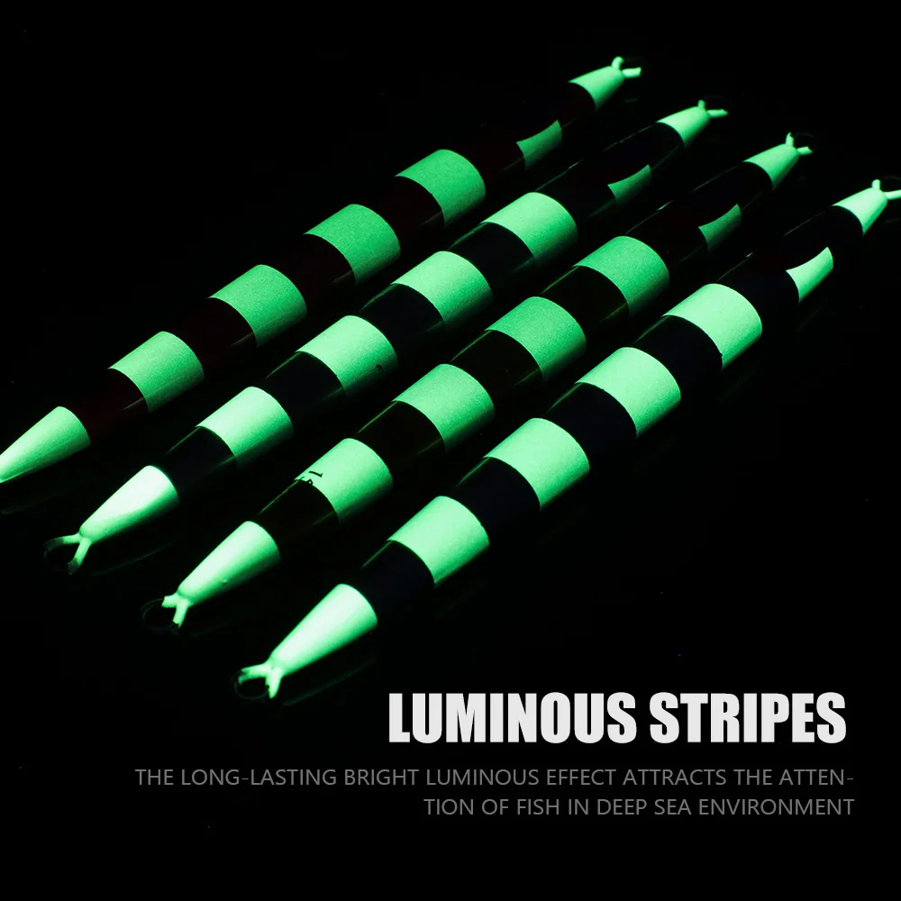 CASTFUN-señuelo de pesca Jigging para barco de aguas profundas, 150g, 200g, 250g, señuelo deslizante de sardina, cebos de plantilla lenta, anzuelo largo de Metal fundido - imagen 4