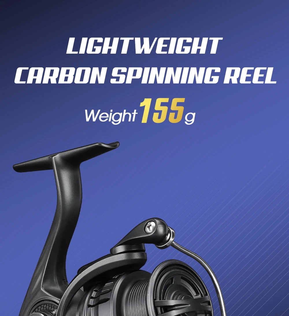 Experimente carretes livianos de giro de carbono para un mejor rendimiento y durabilidad