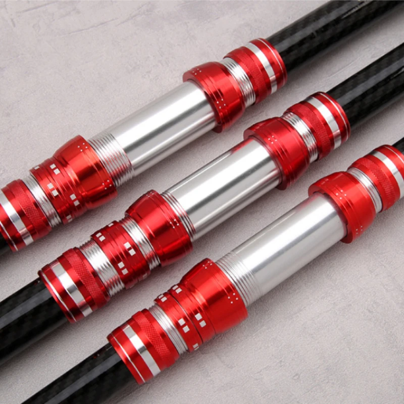 Caña De pescar telescópica De alta resistencia, caña De pescar telescópica De carbono, accesorios De Pesca - imagen 5