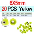 6X5mm 20pcs Yellow