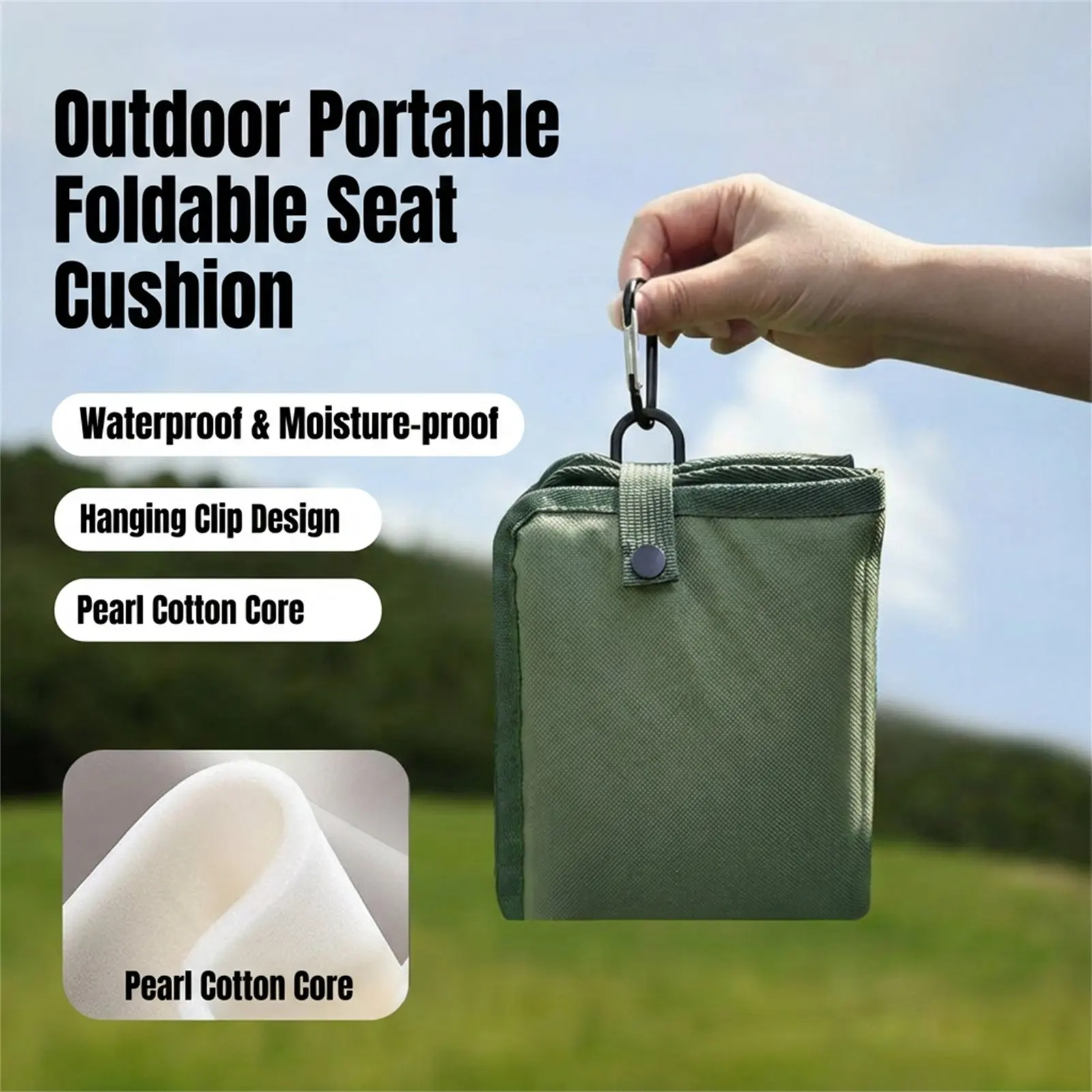 Cojín impermeable plegable Oxford para pesca y camping - imagen 5