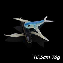 SWOLFY 1 pieza 16,5 cm 70g cebo blando para peces voladores grandes es un cebo blando de tamaño relativamente grande, adecuado para atrapar algunos peces grandes