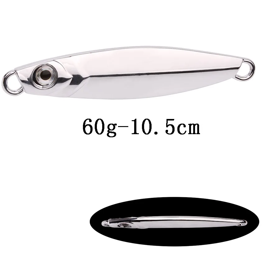 Señuelos de Pesca de ojos 3D, 1 piezas, VIB, cuchara, 60g, 80g, 100g, Señuelos de Pesca galvanizados, cebo, caballa, lubina - imagen 5