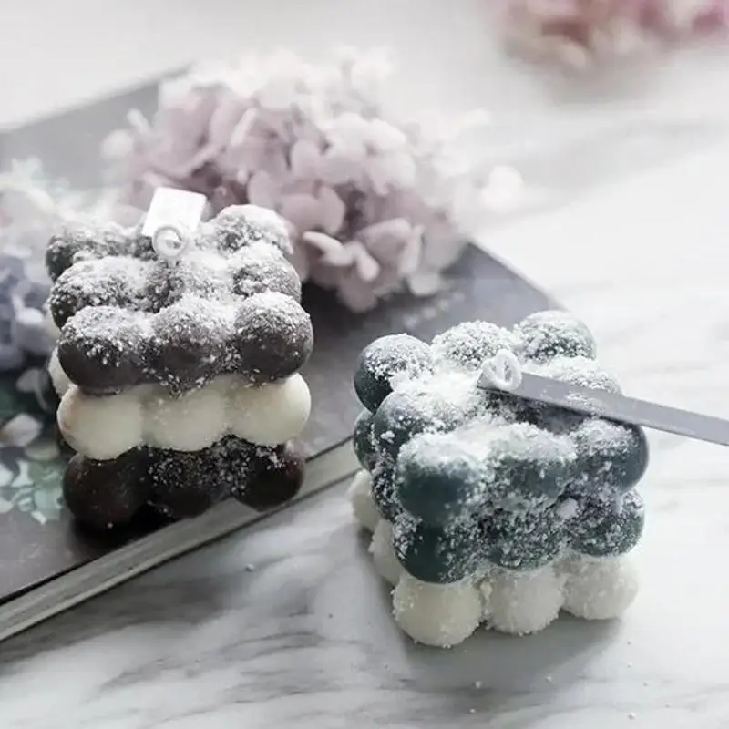 Molde de velas de Navidad hecho a mano, molde de velas DIY, vela de escayola de cera, molde de jabón de silicona 3D, velas aromáticas perfumadas, decoración del hogar - imagen 3