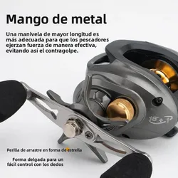 Carrete casting Huidiao freno magnético ultraligero 7.1:1