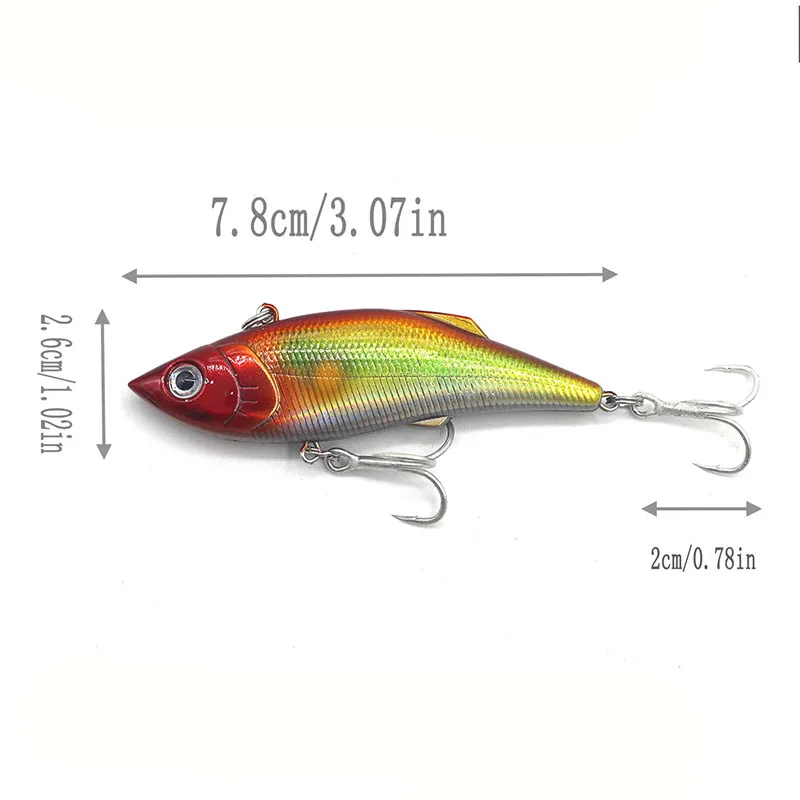 Señuelo duro biomimético VIB de natación completa con sonido - imagen 3