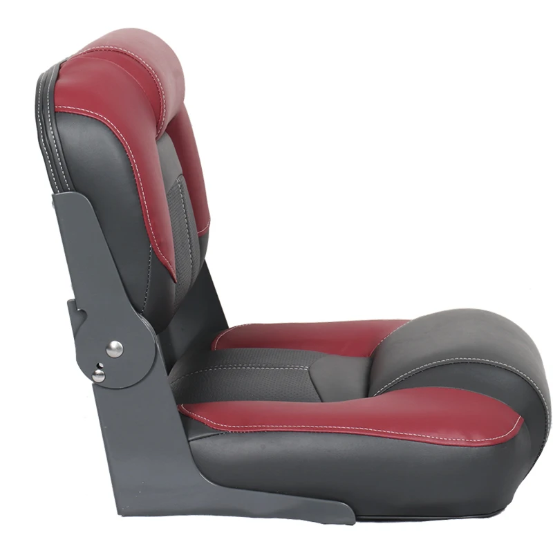 Asiento de barco plegable, silla marina ergonómica impermeable de cuero de PVC para barco de pesca, yate, bote, accesorios de navegación - imagen 5
