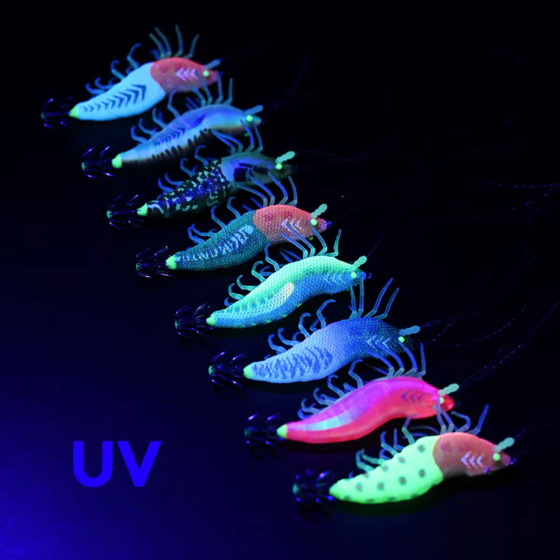 BLUX Wood Shrimp Señuelo Eging con Luz UV – Imitación de Gambas - imagen 3