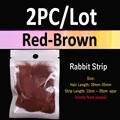 2PCS Red Brown