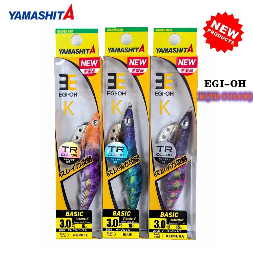 2025 nuevo gancho de calamar YAMASHITA Original EGI-OH K 16g/22g/26g velocidad de hundimiento 3s/m # 3/ # 3.5/ # 4.0 Gancho de calamar reflectante UV