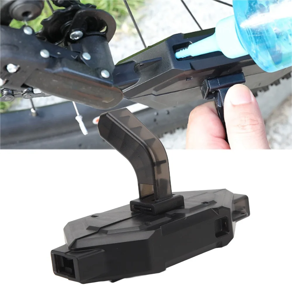 Depurador de cadena de bicicleta ABS duradero, 15 × 7 × 2,6 cm, negro, herramienta de limpieza de cadena, limpieza de bicicletas - imagen 2
