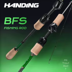 HANDING Caña de pescar Ajing 2,13 m caña de pescar de trucha 1,98 UL-L caña de pescar de 30 toneladas de fibra de carbono cañas de pescar de acción rápida pesca en roca