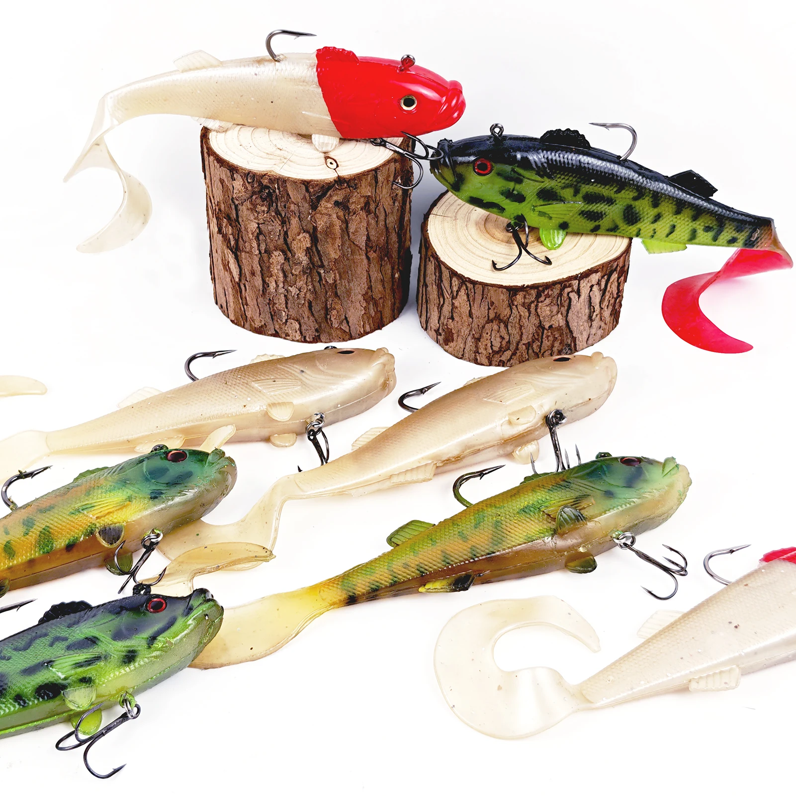 Señuelo de cabeza plomada FREE FISHER para pesca marina con anzuelo - imagen 2